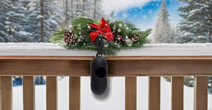 Dog Poop Bag Dispenser With Bags - Durable and Guaranteed Leakproof, Unscented, 1 Holder and 15 Bags, Black