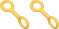 Ubbi Tuggle Dog Toy, Durable Rubber with Ergonomic Grip, for Medium to Large Dog Breeds, Yellow (Pack of 2)