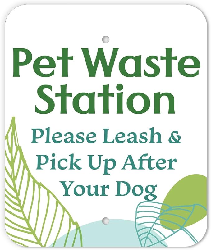 DISPENSE-ART™ collection "Watercolor Earth" - Custom UV printed design on rust-proof aluminum 7' dog waste station with 400 dog waste roll bags