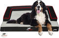 Indoor Outdoor Pet Recovery Dog Bed | Multi Element Extreme Joint Support with Cooling Gel | 100% Water Proof and Machine Washable Cover | Large, Onyx Black