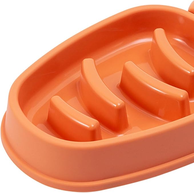 Slow Feeder Cat Bowls, Cat Slow Feeder Prevent Choking 5 Slots Smoothing Anti Slip Sturdy PP Multifunction Cat Food Bowl, Dog Puzzle Feeder Interactive Dog Feeder Puzzle Pet Bowl for Dogs Cats