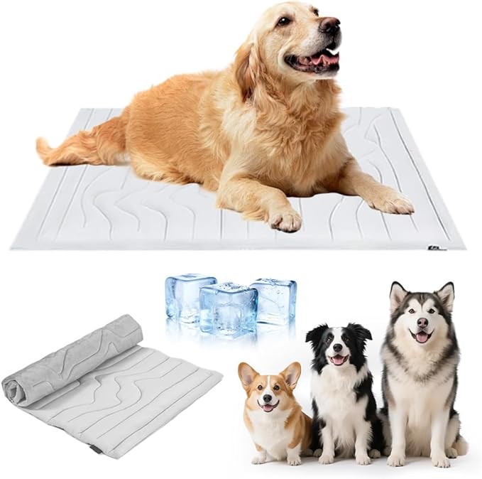 Dog Cooling Mat, 2025 Upgraded Pet Cooling Pad for Dogs Cats, Portable Dog Cool Bed for Summer, Non-Slip Washable, Ideal for Indoor Outdoor Use (XL)