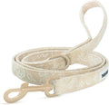 5 FT Stylish Dog Leash, Soft Dog Leashes with Comfortable Padded Handle, Metal Carabiner Clip, Strong No Pull Pet Leash for Small Medium Dogs for Walking, Shopping and Running