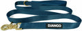 DJANGO Adventure Dog Leash – Strong, Comfortable, and Stylish Dog Leash with Solid Brass Hardware and Padded Handle - Designed for Outdoor Adventures and Everyday Use (Indigo Blue)