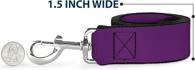 Dog Leash Purple 4 Feet Long 1.5 Inch Wide