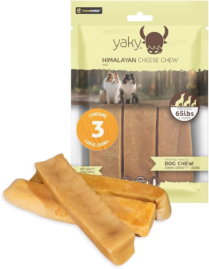 Yaky Cheese Chew | Natural Yak Cheese Dog Chews | Long Lasting, Stain Free, Protein Rich, Low Odor | Gluten Free-Lactose Free-Grain Free | Mixed | for Dogs 65 Lbs & Smaller