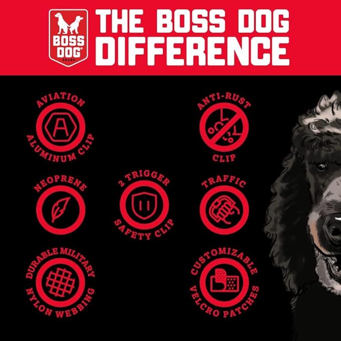 Boss Dog Tactical Leash, Hot Pink, 6 FT