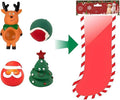 Christmas Dog Chew Toys Set Dog Gift Toy with Christmas Stocking or Xmas Gift Box Dog Toys for Aggressive Chewers (Christmas Sock Type 5)