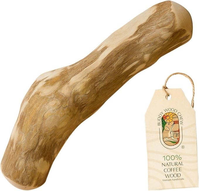 Coffee Wood Dog Chew Stick - 100% Natural Toy Safe, Durable (XL)