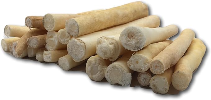Top Dog Chews - 6 Inch Cow Tails, High-Protein Dog Treats, 100% Naturally Sourced Dog Chew from Free Range Grass-Fed Cattle, Beef Bull Puppy Treats (25 Pack)