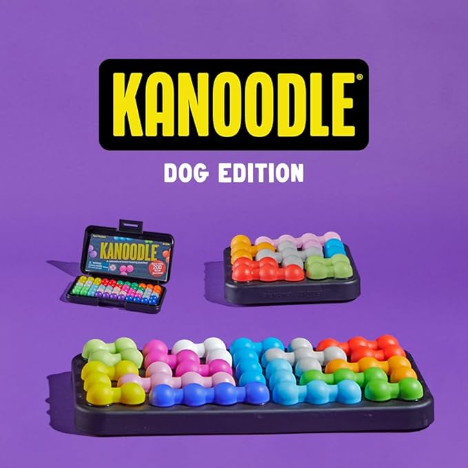 Brightkins Kanoodle Dog Edition Large - Interactive Puzzle Toys, Enrichment Slow Feeder, Training Tool for Puppies