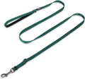 Hyhug Nylon Adjustable 4-6ft Dog Leash with Soft Neoprene Padded Handle, Durable Heavy Duty Leash with Easy-to-Use Bolt Snap, Ideal for Jogging Outdoor