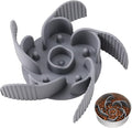MateeyLife Cuttable Slow Feeder Dog Bowls Insert with Suction Cups for Medium & Large Dogs to Slow Down Eating– Fits Metal & Ceramic Bowls(Gray)