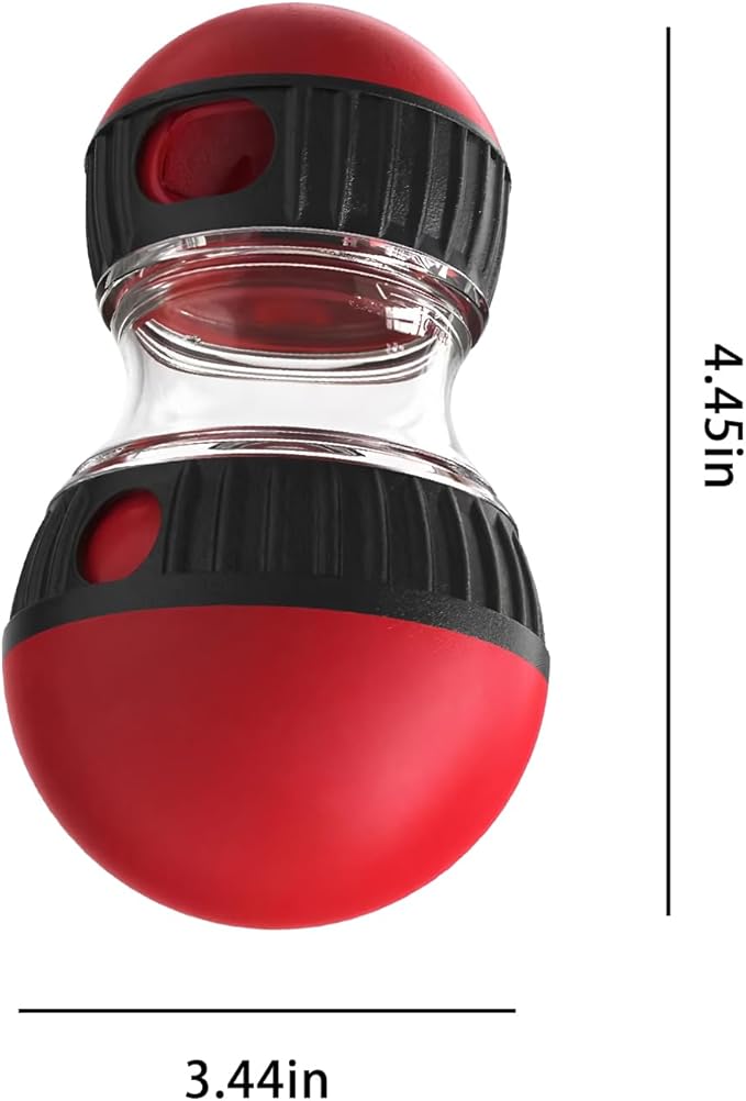 Interactive Pet Toys, Fun Tumbler Puzzle Toys with Food Dispense for Cat,Small Dogs and Other Pets, Interactive Chase Treat Ball Playing Indoor for Cats and Mini Puppies in Safety (Roly-poly)