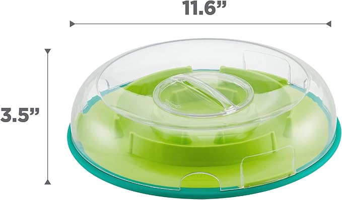 Outward Hound by Nina Ottosson Wobble Bowl Slow Feeder Dog Puzzle, Level 1 Beginner, 11.6 inches x 3.5 inches, Multicolored