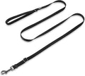 Hyhug Nylon Adjustable 4-6ft Dog Leash with Soft Neoprene Padded Handle, Durable Heavy Duty Leash with Easy-to-Use Bolt Snap, Ideal for Jogging Outdoor