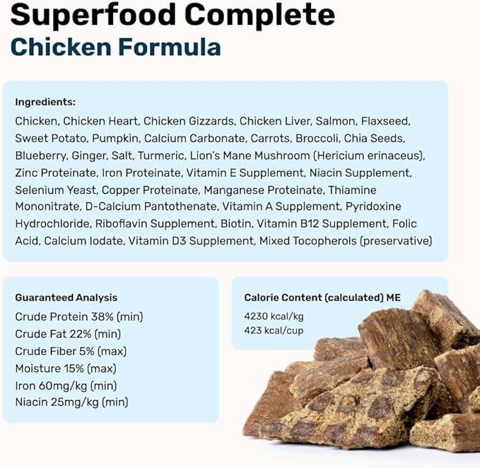 BADLANDS RANCH by Katherine Heigl – Superfood Complete Air-Dried Chicken Dog Food – High Protein with Superfoods for Daily Wellness & Consistent Nutrition – 64 oz