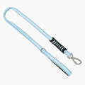 DF Co. Bungee Dog Leash | Strain Free & Shock Resistant for Control | Neoprene Padded Handle, Heavy-Duty Carabiner Clip, and D-Ring | Sky Blue, Size Small