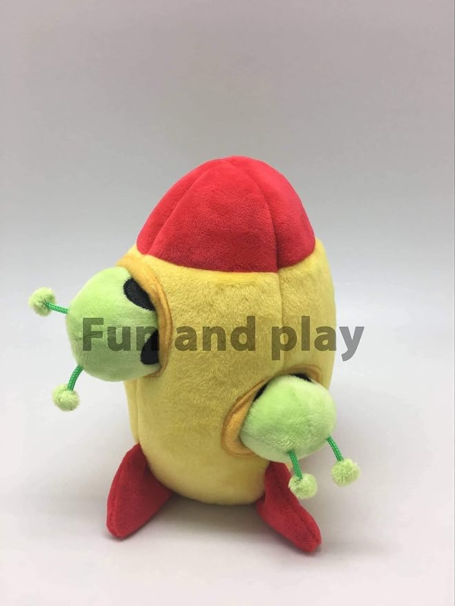 MODERN WAVE - Interactive Squeaky Plush Hide and Seek Squirrel Type Puzzle Toy for Dogs, Small Size (Spaceship and Aliens)