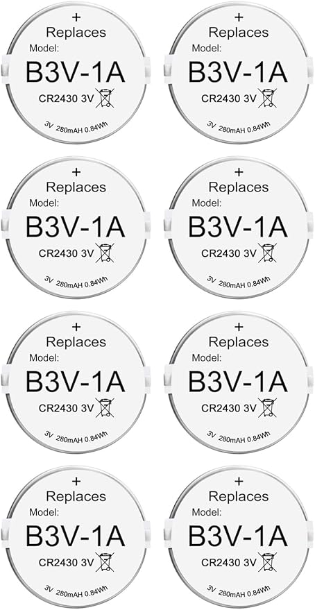 Abeden B3V 1A Lithium Replacement Batteries Compatible with High Tech Pet Single Electronic Collar Battery for Model MS-4 and MS-5 8 Pack