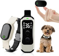 Small Dog Training Collar with Remote, Shock Collar for Small Dogs 5–15lbs & Medium Large Dogs, 3 Modes, Waterproof, Rechargeable, 1968ft Range (White)