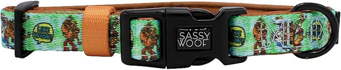 Sassy Woof Dog Collar Scooby-Doo™ - M, Adjustable, Durable, Comfortable and Stylish Pet Accessories for Medium Dogs - Officially Licensed