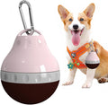 Dog Travel Water Bottle Detachable Bowl Leak Proof Portable ，Silicone Bottle Body，Collapsible and Suitable for Small Pets for Outdoor Walking, Hiking, Travel (Pink, 200ml)