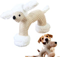 Linen Safari Companions Dog Toys, Durable Linen Dog Toy with Squeaker for Small Medium Large Dogs, Chew Resistant Animal Shaped Toys for Aggressive Chewers Puppy Anxiety Relief (Sheep)