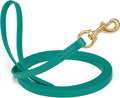 Viper Biothane K9 Working Dog Leash Waterproof Lead for Tracking Training Schutzhund Odor-Proof Long Line with Solid Brass Snap for Puppy Medium and Large Dogs, 33ft Blue Aqua