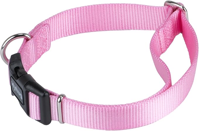 Hyhug Heavy Duty Dog Collar for Small Dogs, Pink| Quick Release Nylon, Adjustable No-Pull Training & Everyday Walk(Small, Bonbon Pink)