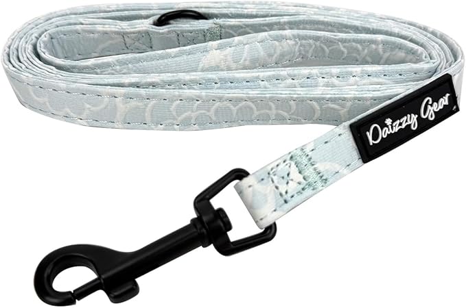 Small Dog Collar and Harness Set – No Pull, All-Weather, Breathable Harness & Leash Set with Collar, Bandana, Sailor Bow & Poop Bag Holder – Adjustable & Soft - Divine Petals on Jacquard Fabric