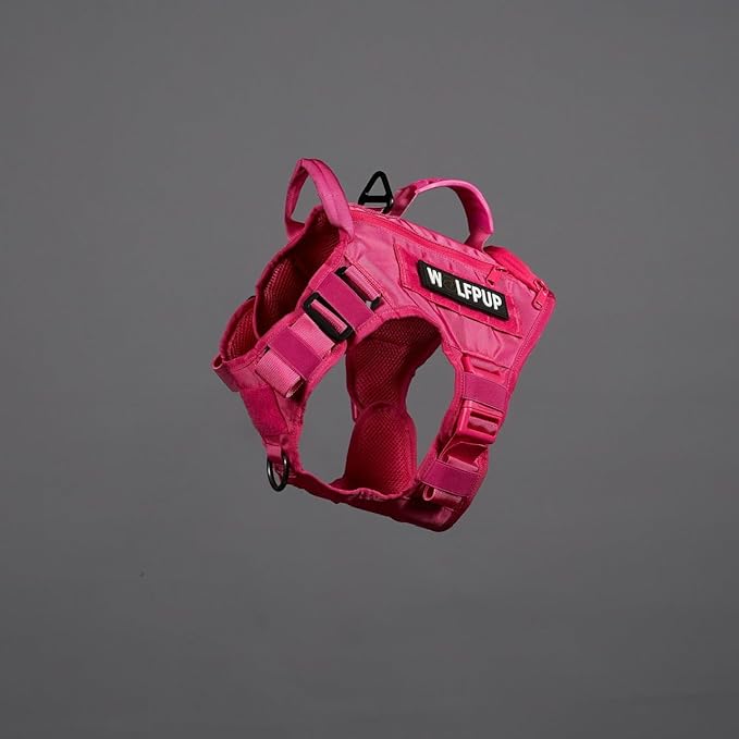 Tactical Dog Vest Harness (Pink Goddess, X-Large)