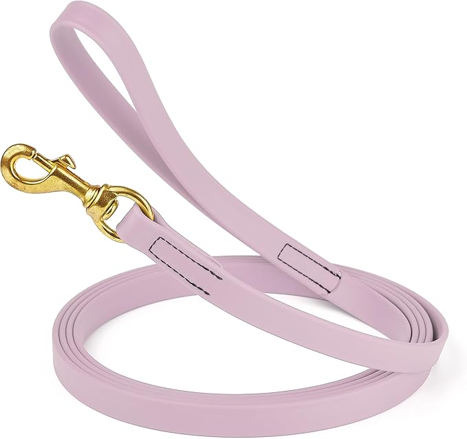 Viper Biothane K9 Working Dog Leash Waterproof Lead for Tracking Training Schutzhund Odor-Proof Long Line with Solid Brass Snap for Puppy Medium and Large Dogs, 33ft Pastel Purple