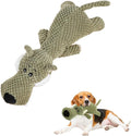 2026 New Dog Toys,Indestructible Plush Dogs Toy for Aggressive Chewers,Squeaky Durable Chew Toy for Indoor Pups Teething, Stuffed Toys for Small Medium Large Dogs (A-Green)