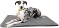 K9 Ballistics Tough Ripstop Dog Crate Pad - Durable, Machine Washable XXL Kennel & Travel Mat for XX Large Dogs, 53 x 36 Fits 54" Wire Crates, Light Gray Velvet