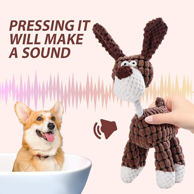 Upgrade Bite Buddy Chew Toy for Dogs, 2025 New Petsboro Bitebuddy Dog Toy Indestructible Stuffed Animals for Dogs, Cute Soft Resistant Squeaky Dog Toys for Heavy Chewers (A2+A3)