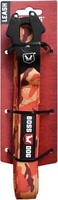 Boss Dog Tactical Leash, Orange Camo, 6 FT