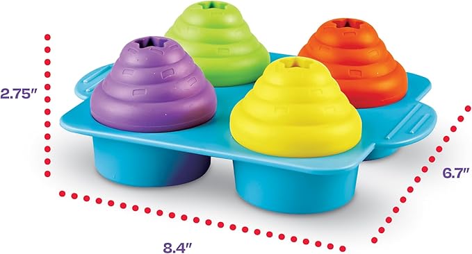 Brightkins Cupcake Party Treat Puzzle for Dogs - Fun and Interactive Dog Toys, Dog Birthday Toy for All Breeds Small