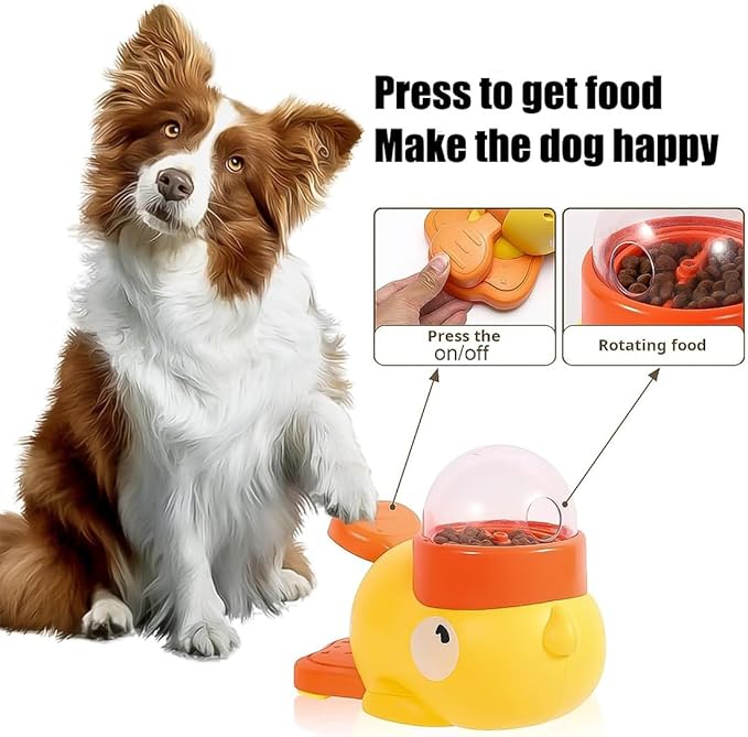 Cat Treat Slot Machine, Cat Slot Machine Treat Dispenser, Duck Dog Treat Dispenser, 2-in-1 Interactive Pet Slow Feeder Puzzle Toy, Suitable for All Kinds of Cats and Dogs (1pcs)