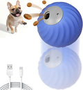 Petbobi Interactive Dog Ball, USB Rechargeable Moving Dog Toy for Treat Dispensing, 2.87" Blue Washable TPU Puzzle Ball, Interactive Dog Toys for Small & Medium Dogs, Boredom & Anxiety Relief