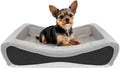 NPET Memory Foam Pet Beds for Small Medium Dogs, Orthopedic Dog Beds with Sides, Cat Bed Mat with Washable Removable Cover, 26x18x6.7 inches