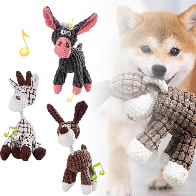 Upgrade Bite Buddy Chew Toy for Dogs, 2025 New Petsboro Bitebuddy Dog Toy Indestructible Stuffed Animals for Dogs, Cute Soft Resistant Squeaky Dog Toys for Heavy Chewers