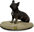 K9 Ballistics Tough Round Nesting Pillow Dog Bed - Removable Cover, Washable, Durable & Water Resistant Indoor/Outdoor Bed - Small, Sage Green