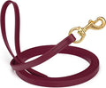 Viper Biothane K9 Working Dog Leash Waterproof Lead for Tracking Training Schutzhund Odor-Proof Long Line with Solid Brass Snap for Puppy Medium and Large Dogs, 20ft Merlot Burgundy