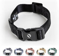 2026 New Edition, Fei & Eve Classic Dog Collar - Quick Release Metal Buckles | Fur-Safe | Premium 210D Nylon | 450LB Escape-Proof | Adjustable Fit | Large (Black)