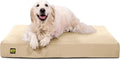 K9 Ballistics Tough Ripstop Orthopedic Rectangle Dog Bed Removable Washable Cover, Solid Orthopedic Foam for Size L Large Dogs 40"x34", Sandstone