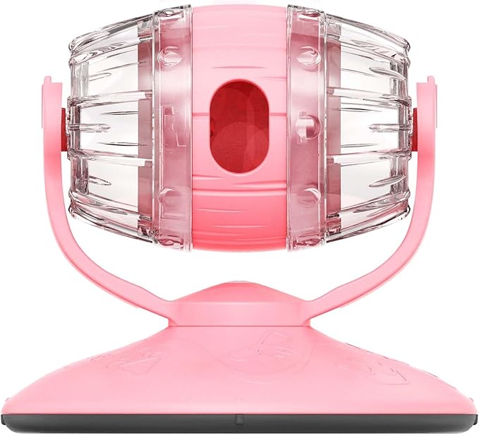 Cat Roll Feeder, Interactive Cat Toy & Dog Toys, Treat Dispenser for Indoor Cats, Small Dogs, Puppies, Slow Feeder, Enrichment Toy for IQ Training, Mental Stimulation, Relieve Boredom, Gifts (Pink)