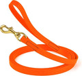 Viper Biothane K9 Working Dog Leash Waterproof Lead for Tracking Training Schutzhund Odor-Proof Long Line with Solid Brass Snap for Puppy Medium and Large Dogs, 10ft Hunter Orange
