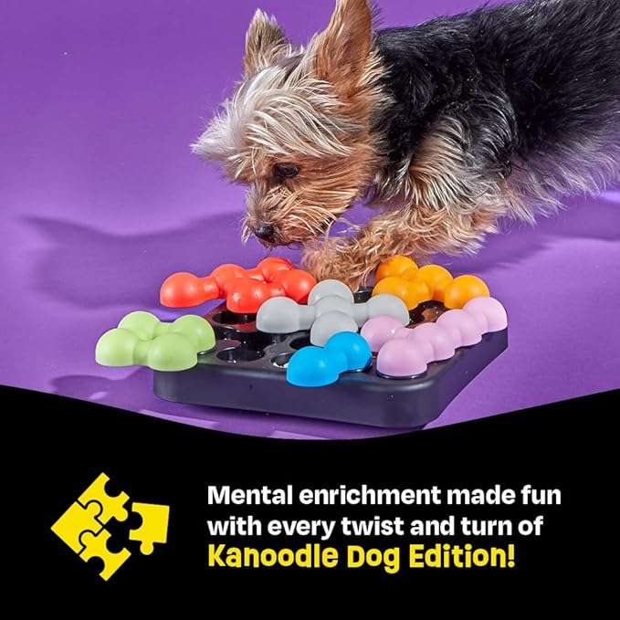 Brightkins Kanoodle Dog Edition Small - Interactive Puzzle Toys, Enrichment Slow Feeder, Training Tool for Puppies