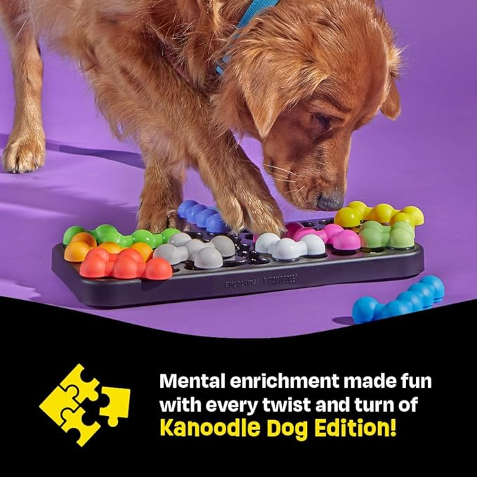 Brightkins Kanoodle Dog Edition Large - Interactive Puzzle Toys, Enrichment Slow Feeder, Training Tool for Puppies